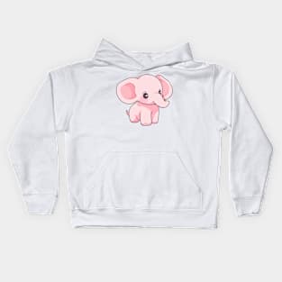 Simple drawn elephant Kids Hoodie